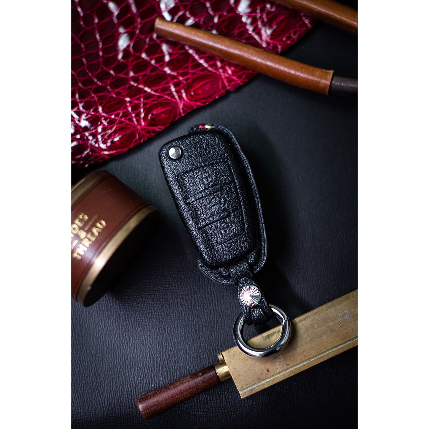 Goat Leather Key Fob